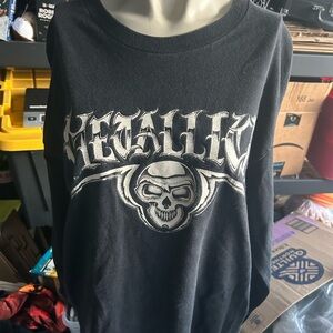 Vintage Metallica Skull 2004 Tee Black T-Shirt Long Sleeve Men’s L